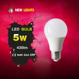 Hot Sales Globe A60 LED Light Bulb 5W A60 E27 B22 CRI>75 with Factory Price